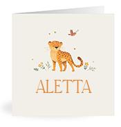 Geboortekaartje naam Aletta u2