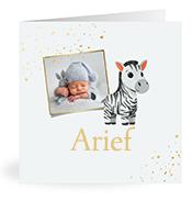 Geboortekaartje naam Arief j2