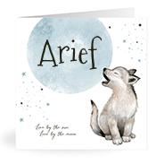 Geboortekaartje naam Arief j4