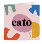 Geboortekaartje naam Cato m2