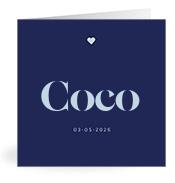 Geboortekaartje naam Coco j3