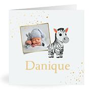 Geboortekaartje naam Danique j2
