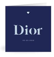 Geboortekaartje naam Dior j3