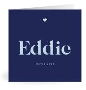 Geboortekaartje naam Eddie j3