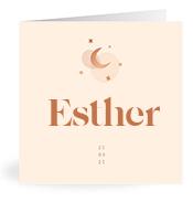 Geboortekaartje naam Esther m1