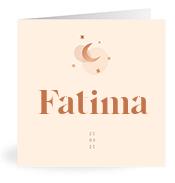 Geboortekaartje naam Fatima m1