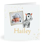 Geboortekaartje naam Hailey j2