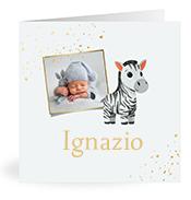 Geboortekaartje naam Ignazio j2