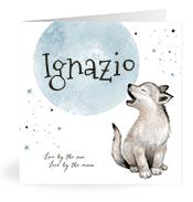 Geboortekaartje naam Ignazio j4