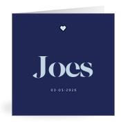Geboortekaartje naam Joes j3