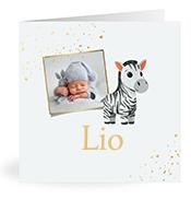 Geboortekaartje naam Lio j2