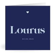 Geboortekaartje naam Lourus j3