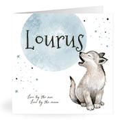Geboortekaartje naam Lourus j4