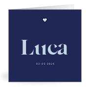 Geboortekaartje naam Luca j3