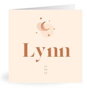 Geboortekaartje naam Lynn m1