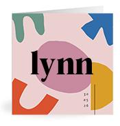 Geboortekaartje naam Lynn m2
