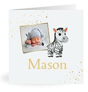 Geboortekaartje naam Mason j2
