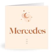 Geboortekaartje naam Mercedes m1