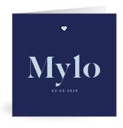 Geboortekaartje naam Mylo j3