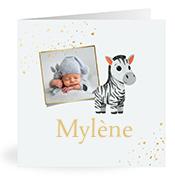 Geboortekaartje naam Mylène j2