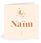 Geboortekaartje naam Naïm m1