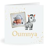Geboortekaartje naam Oumnya j2
