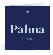 Geboortekaartje naam Palma j3