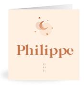 Geboortekaartje naam Philippe m1