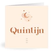 Geboortekaartje naam Quintijn m1