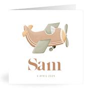 Geboortekaartje naam Sam j1