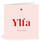 Geboortekaartje naam Ylfa m3